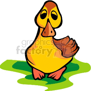 depressed duck clipart. Commercial use image # 132140