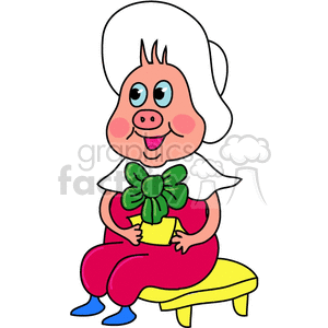 pig clipart. Royalty-free image # 132145