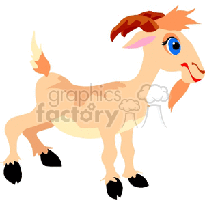 cartoon goat clipart. Royalty-free image # 132183