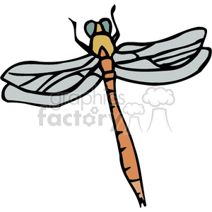   dragonfly dragonflies bug bugs flying  BAI0108.gif Clip Art Animals Insects 