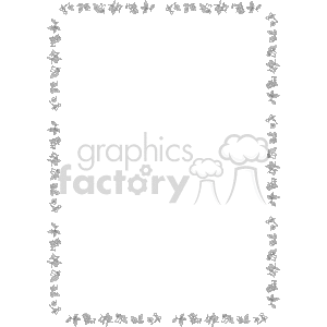 Black and white nature border clipart. Commercial use image # 133912