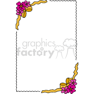 Bowes and flower frame clipart. Commercial use image # 133932