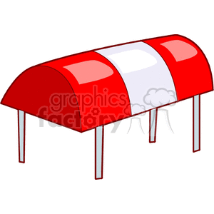 Striped Awning clipart. Royalty-free image # 134367