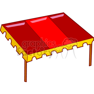 Frilled Awning clipart. Royalty-free image # 134369