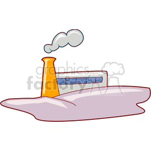 Smoking Factory clipart. Commercial use image # 134408