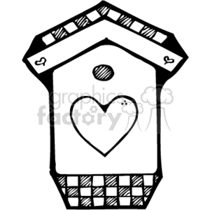 Tall Birdhouse clipart. Royalty-free image # 134513