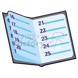   book books calendar calendars schedule schedules date dates appointment business  DAYTIMER01.gif Clip Art Business 