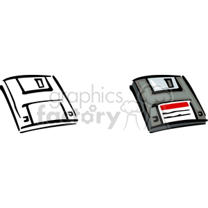   floppy disk disks disc discs save computer computers data floppies  BMC0106.gif Clip Art Business Computers 