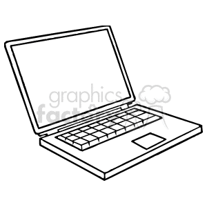 laptop outline clipart. Commercial use image # 136014
