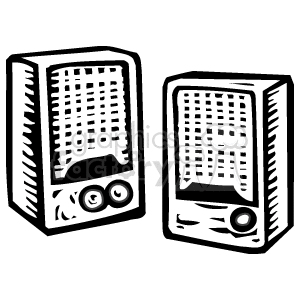   Compu08b Clip Art Business Computers computer speaker speakers sound music