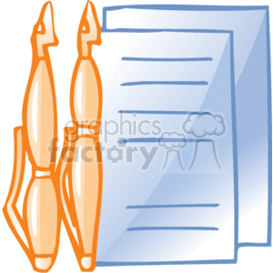 cartoon contract clipart. Royalty-free image # 136660