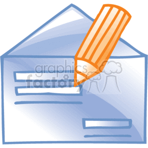  business office supplies work mail envelope envelopes pencil pencils   bc_050 Clip Art Business Supplies 