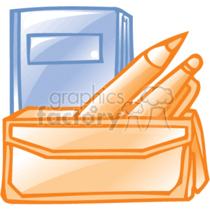  business office supplies work folders folder pencil pencils pens pen   bc_075 Clip Art Business Supplies 