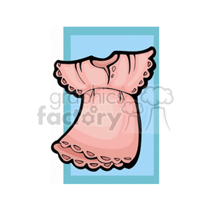 Little pink lacy dress clipart. Commercial use image # 137996