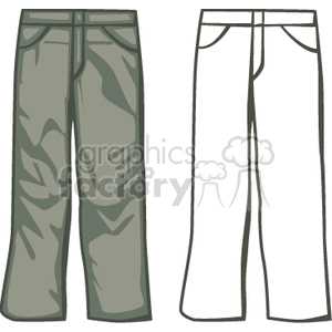   clothes clothing pant pants  BFM0121.gif Clip Art Clothing Pants 