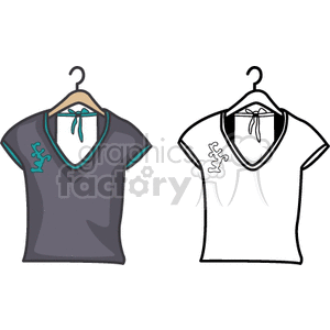   clothes clothing shirt shirts hanger hangers  PFM0110.gif Clip Art Clothing Shirts 