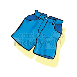 blue shorts clipart. Royalty-free image # 138208
