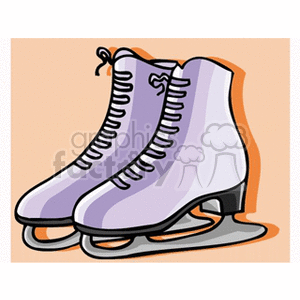   ice skates iceskates  skates.gif Clip Art Clothing Shoes 