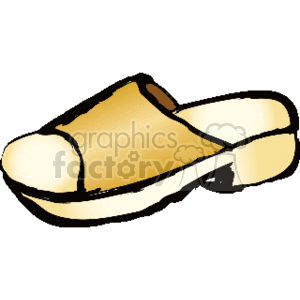 tan_sandal clipart. Commercial use image # 138350