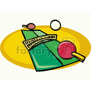   ping pong paddle tennis table  pingpong141.gif Clip Art Entertainment 