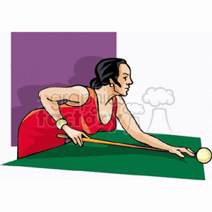   women pool biliard billiards Clip Art Entertainment 