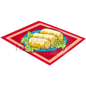   dinner plate food rolls  bliny2.gif Clip Art Food-Drink 