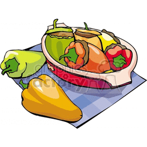   sweetpeppers.gif Clip Art Food-Drink 