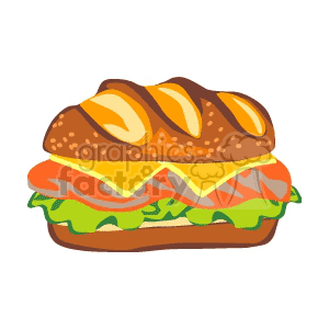  food sub subway sandwich   1004food007 Clip Art Food-Drink 