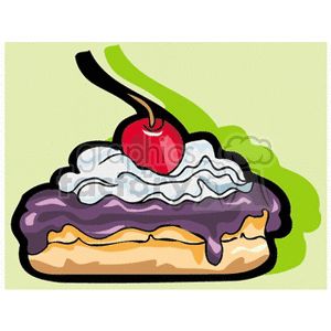   cake cakes dessert junkfood food cherry cherries  cake5141.gif Clip Art Food-Drink Bakery 