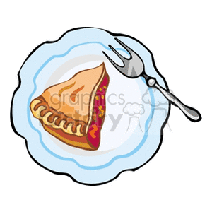   pie pies fork forks dessert junkfood food  cake8121.gif Clip Art Food-Drink Bakery 
