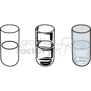   water glass glasses beverage beverages drink drinks  PFO0121.gif Clip Art Food-Drink Commercial 