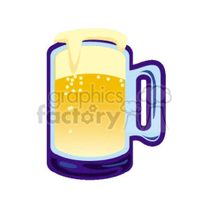 cartoon beer mug clipart. Commercial use image # 141635