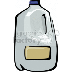 milk one+gallon gallons carton bottle bottles BFF0123.gif Clip Art container plastic dairy