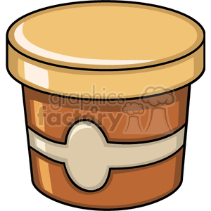 Pint of Ice Cream clipart. Royalty-free image # 141849