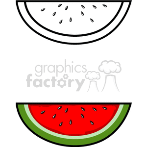 watermelon slice clipart. Commercial use image # 141859