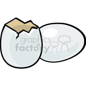 Hatching white egg clipart. Royalty-free image # 141867