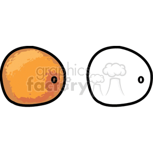 two oranges clipart. Commercial use image # 141871