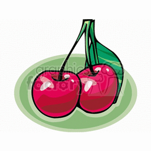   fruit food cherry cherries  cherry131.gif Clip Art Food-Drink Fruit 