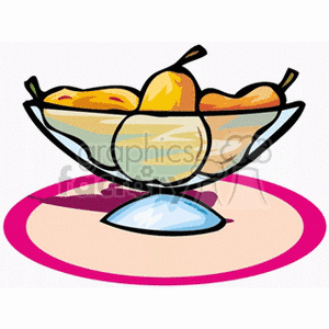   fruit food pear pears bowl bowls  fruits10.gif Clip Art Food-Drink Fruit 