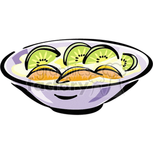 kiwi dish clipart. Commercial use image # 141958