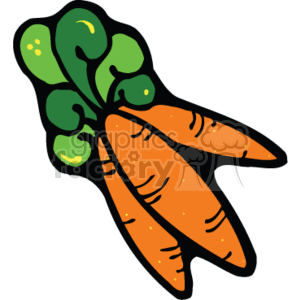 three carrots clipart. Commercial use image # 142392
