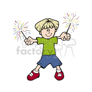  4th of july independence day america usa united states fireworks boy boys sparklers  sparklerkid.gif Clip Art Holidays 4th Of July 