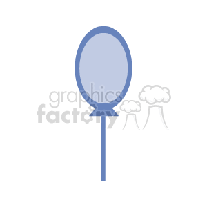 blue balloon clipart. Commercial use image # 142593