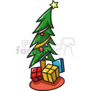   christmas xmas holidays gift gifts present presents tree trees  FHH0159.gif Clip Art Holidays Christmas 