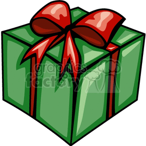 cartoon Christmas gift clipart. Commercial use icon # 142878
