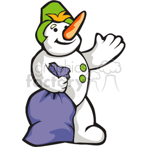 christmas-snowman4 clipart. Royalty-free image # 142992