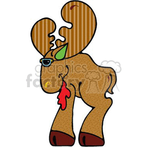 moose wearing sun glasses clipart. Royalty-free image # 143867