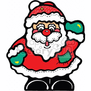 cute little Santa clipart. Commercial use image # 143891