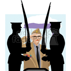 veteran salute clipart. Commercial use image # 145085