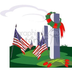 military graveyard clipart. Commercial use image # 145087